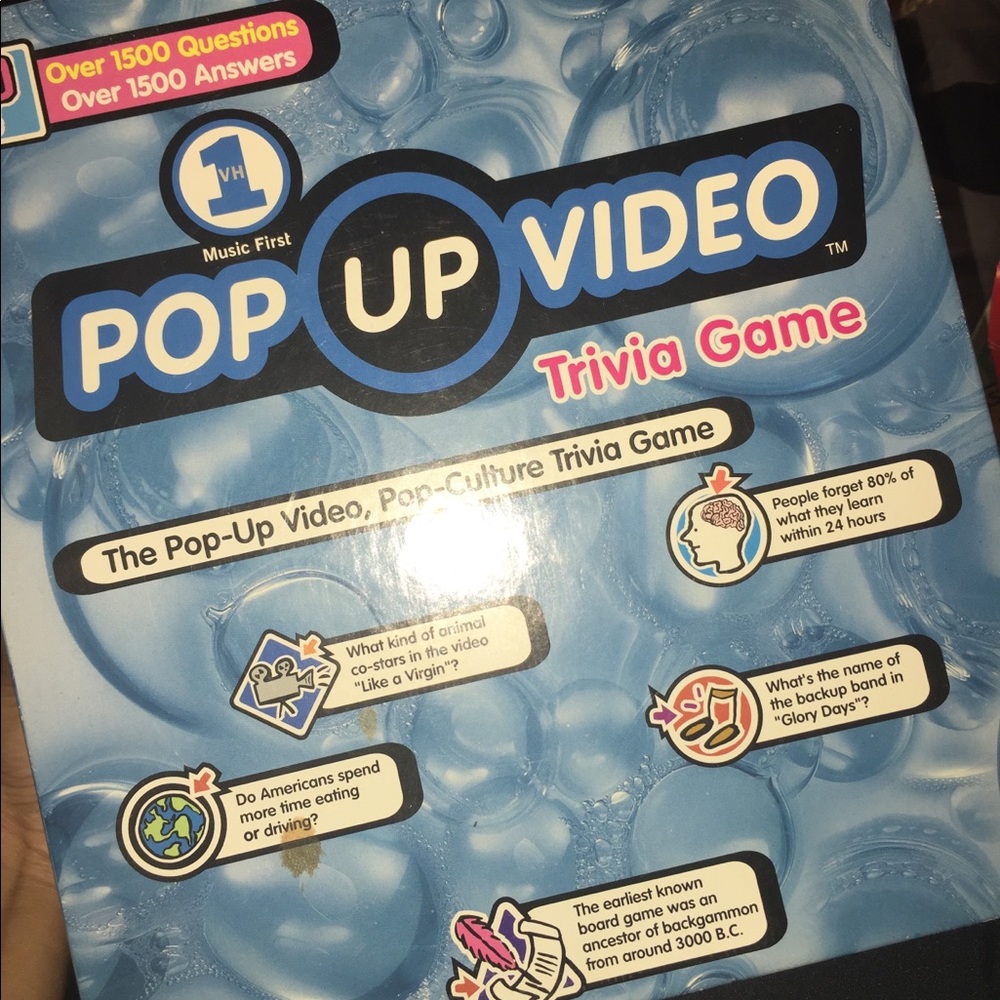 Pop Up Video Trivia Game